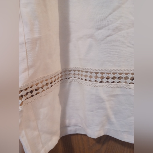 New guipure lace insert wide leg pants - Picture 5 of 8